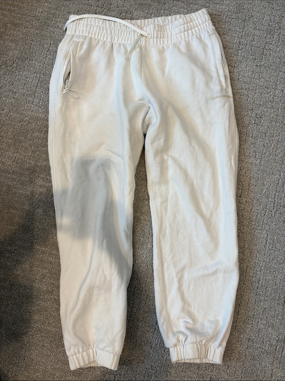 adidas White human race sweats